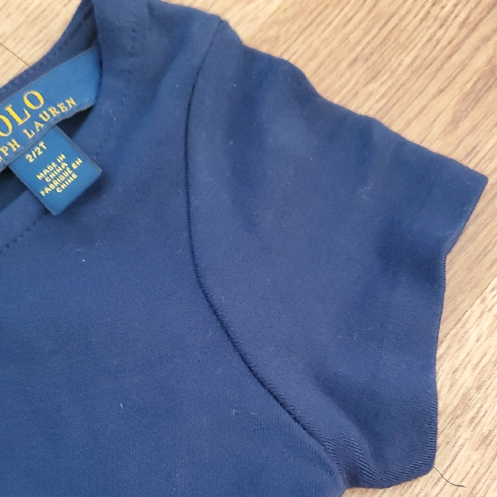 Polo by Ralph Lauren Navy Short-Sleeve Fit-and-Flare Dress - Picture 4 of 14